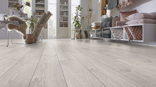 Parchet laminat Stejar Atlas Alb Exquisit D3223 8/32, Kronotex