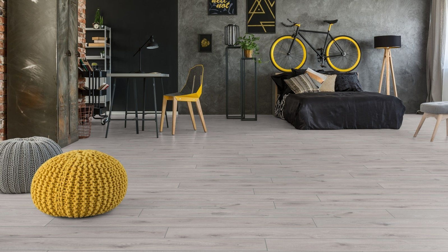 Parchet laminat Stejar Prestige Alb Amazone 3239 10/33, Kronotex