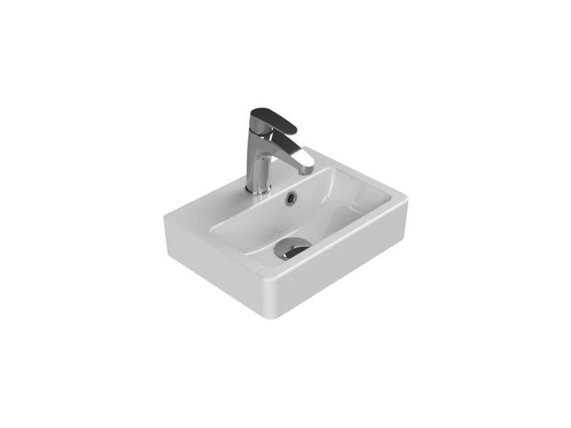Mobilier de baie suspendat Accent alb