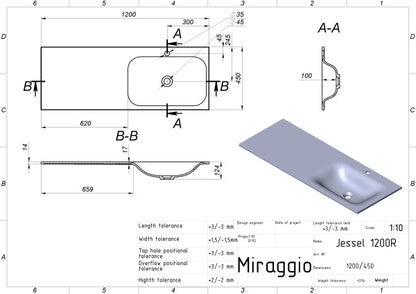Lavoar  Jessel 1200 R, Miraggio