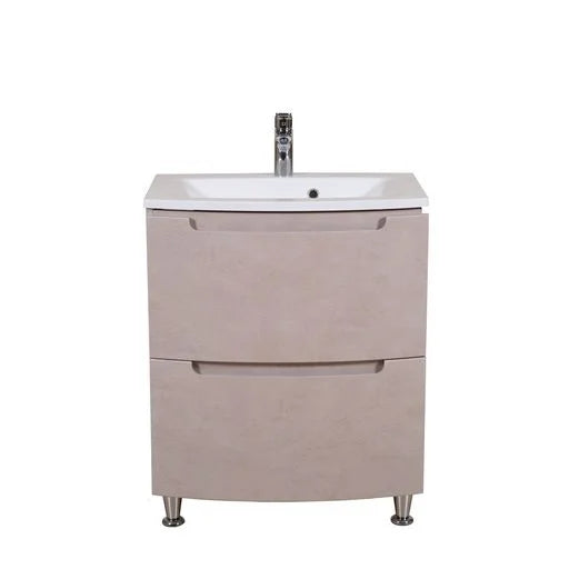 Mobilier de baie pe pardoseală Headway beton-beige
