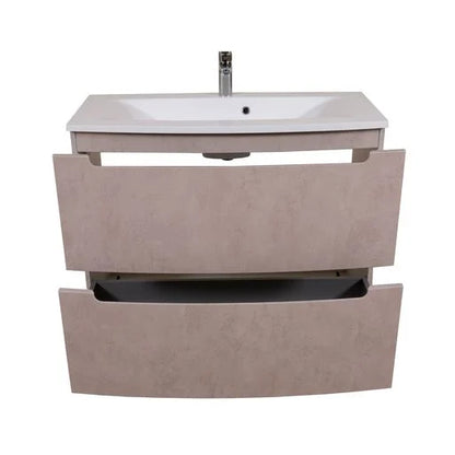 Mobilier de baie pe pardoseală Headway beton-beige