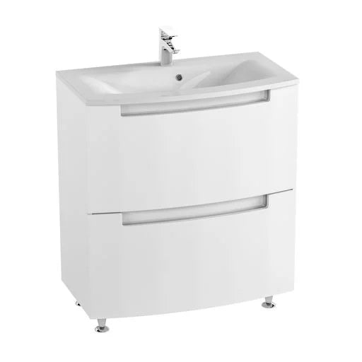 Mobilier de baie pe pardoseală Headway alb