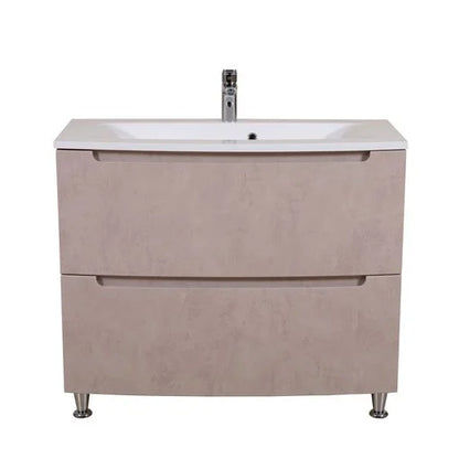 Mobilier de baie pe pardoseală Headway beton-beige