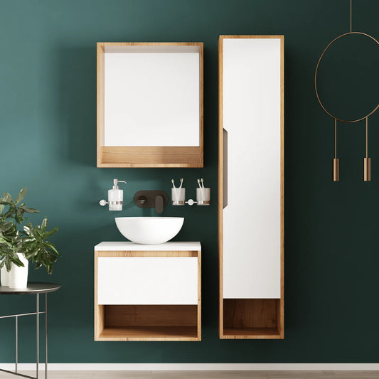 Mobilier de baie suspendat Edda Sevilya,cu blat