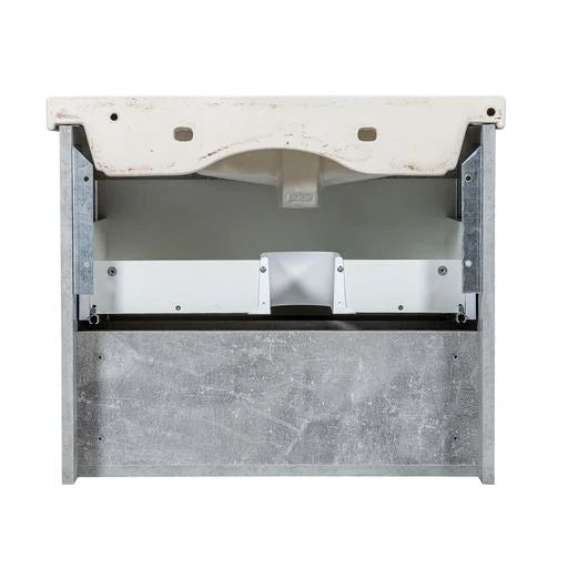 Mobilier de baie suspendat Edda, Beton