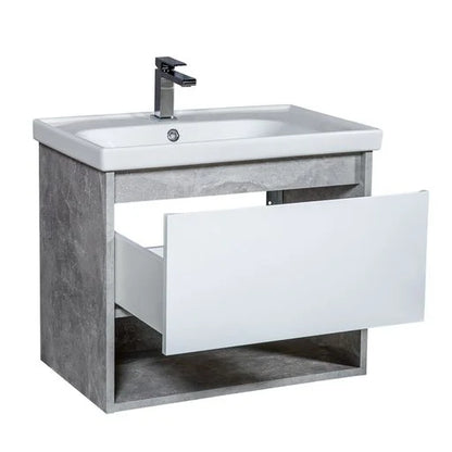 Mobilier de baie suspendat Edda, Beton