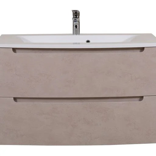 Mobilier de baie suspendat Headway beton-beige