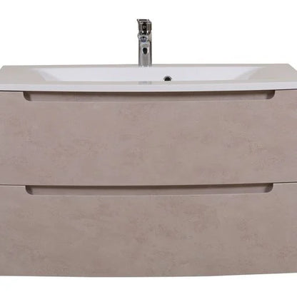 Mobilier de baie suspendat Headway beton-beige