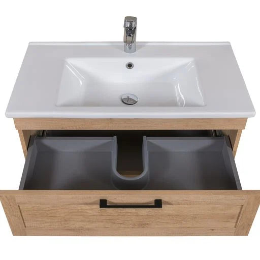 Mobilier de baie suspedat Inari, Oak Nebraska