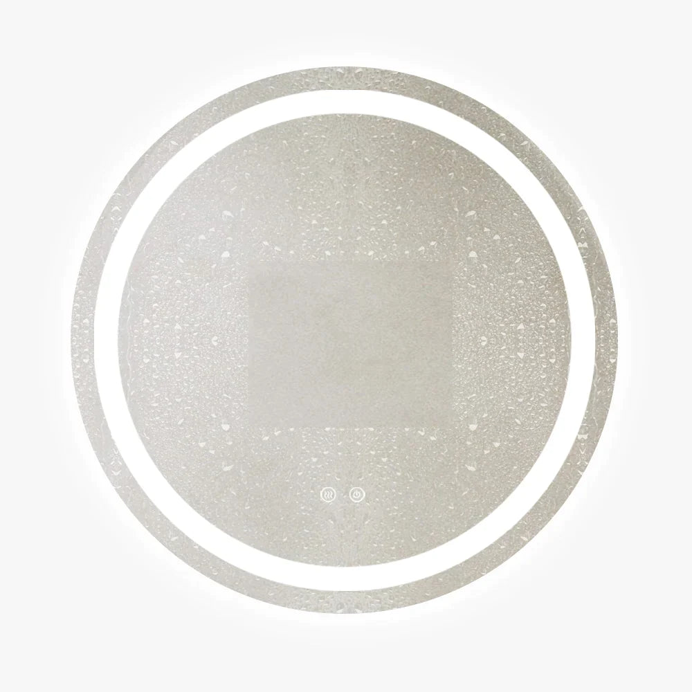 Oglindă Baie LED rotundă 70 cm cu functie Dezaburire  ,J105