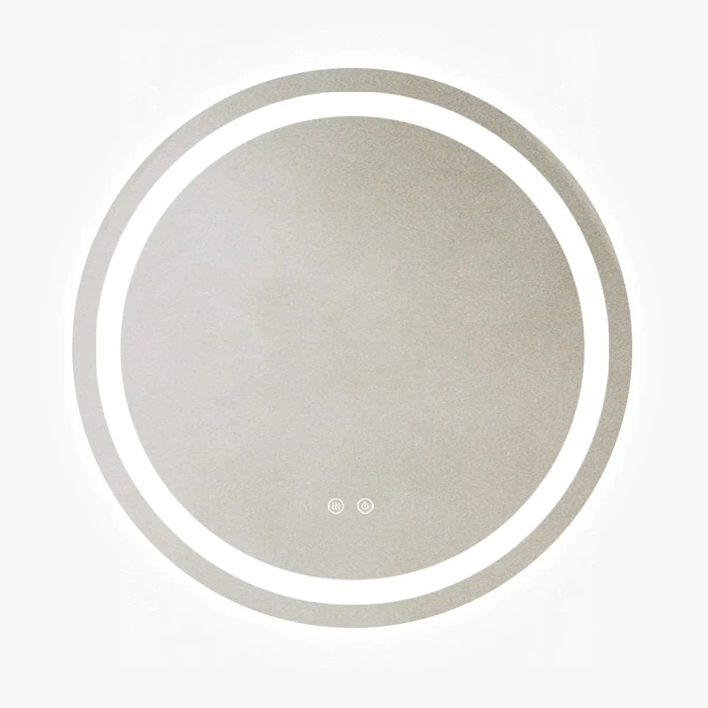 Oglindă Baie LED rotundă 70 cm cu functie Dezaburire  ,J105