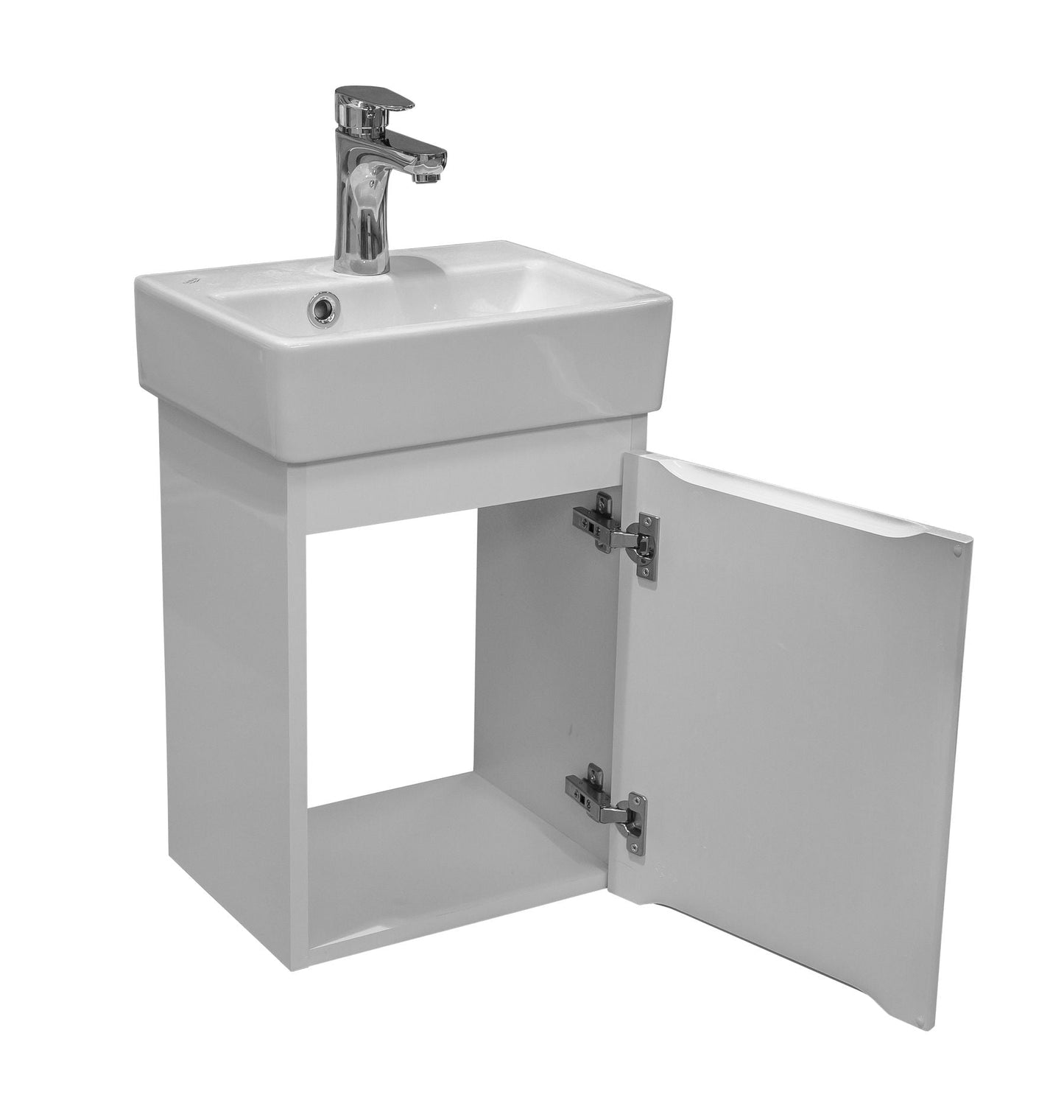 Mobilier de baie suspendat Accent alb