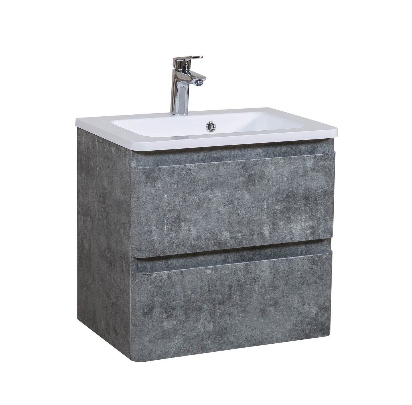Mobilier de baie suspendat Accent gri