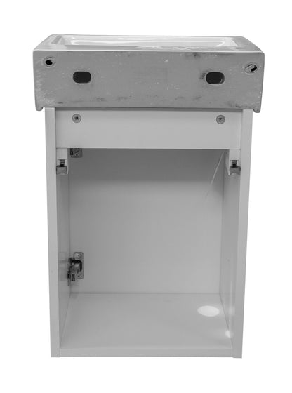 Mobilier de baie suspendat Accent alb