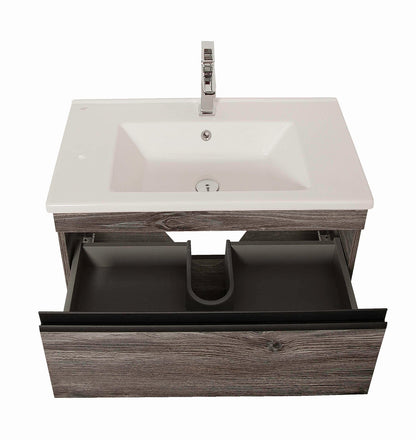 Mobilier de baie suspendat Loft Iron, Oak moras