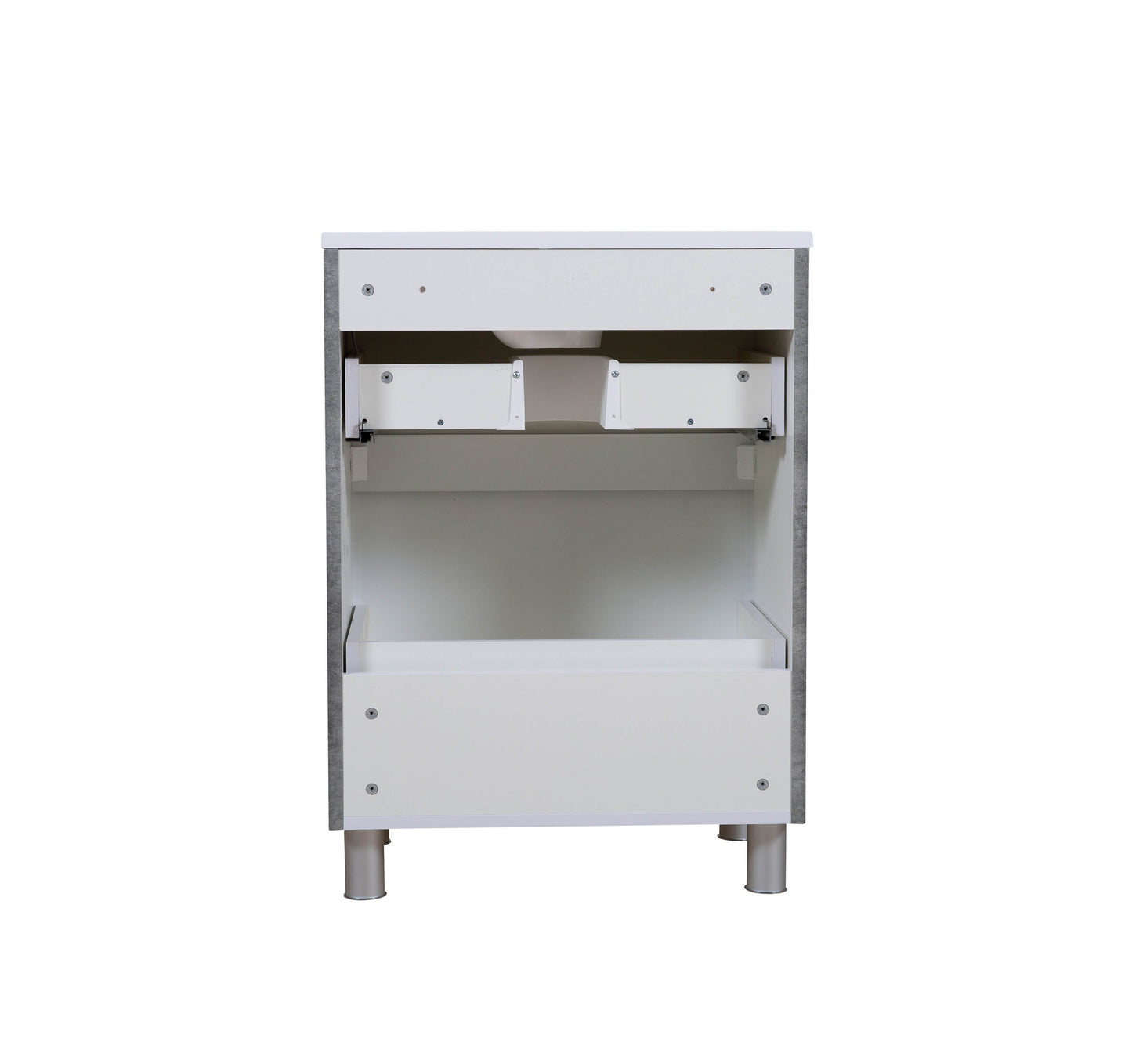 Mobilier de baie pe pardoseală Accent gri
