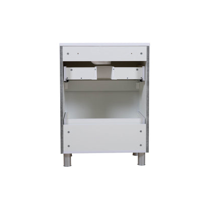 Mobilier de baie pe pardoseală Accent gri