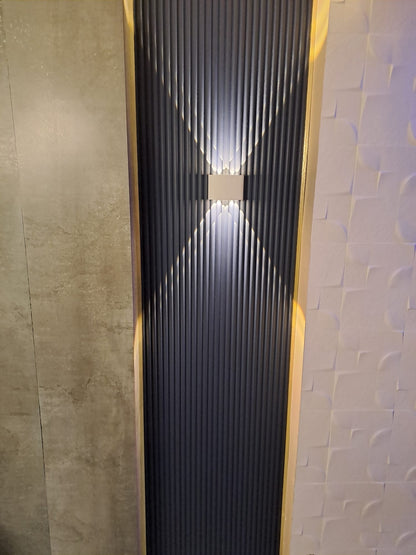 Panou Riflaj Decorativ Mdf, Bazalt Wave