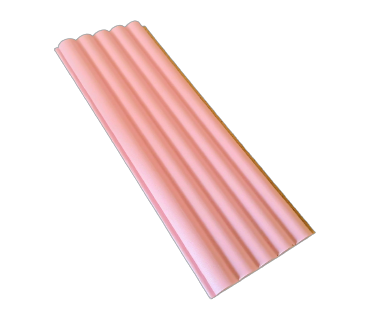 Panou Riflaj Decorativ Mdf, Pink Wave