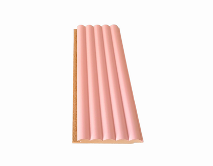 Panou Riflaj Decorativ Mdf, Pink Wave