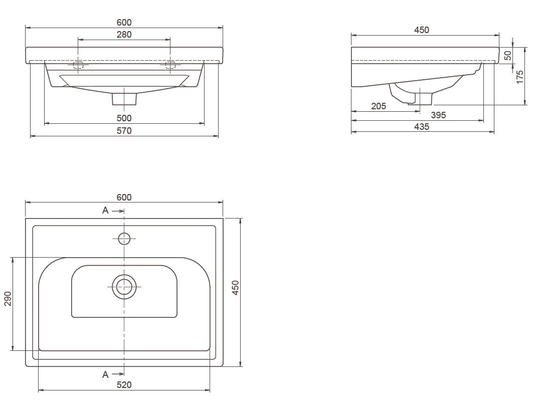 Mobilier de baie suspendat Infinity, Alb
