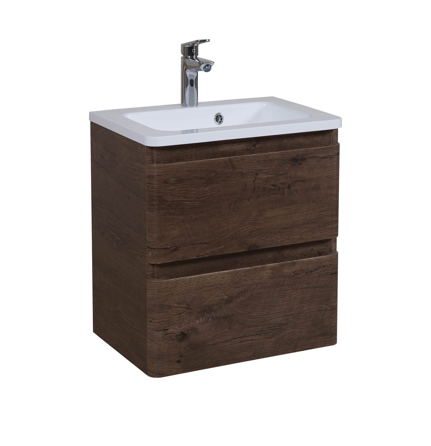 Mobilier de baie suspendat Accent castan